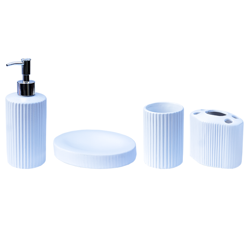 Set baie 4 piese alb